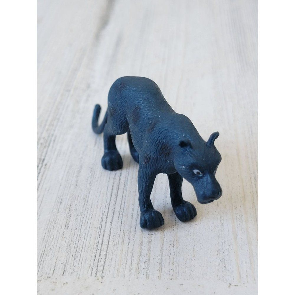 Black spotted Panther Big Cat zoo animal‎ toy figure
